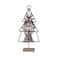Hello Honey® 13.5" Brown Cotton Thread & Metal Tree with Star & Mango Wood Base